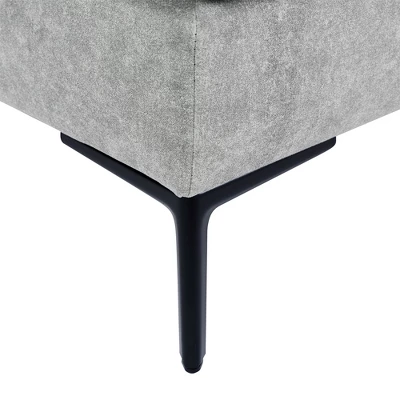 80.7" Modern Upholstered Loveseat Sofa With Metal Legs And 2 Pillows-ModernLuxe 12 80.7" Modern Upholstered Loveseat Sofa With Metal Legs And 2 Pillows-ModernLuxe - Image 12