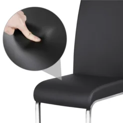 Yaheetech 2PCS PU Leather Dining Chairs Furniture For Kitchen, Dining Room -Baxton Studio Shop GUEST 132a5e3d 37ed 4ab2 8e02 d934dfa7afc7