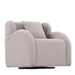360 Degree Swivel Barrel Chair With Footstool, Accent Chair With Ottoman-ModernLuxe -Baxton Studio Shop GUEST 1355aa82 066b 47d5 9053 653e4ecd630c