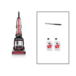 Dirt Devil Carpet Cleaner Appliance: Electric Floor Care, 10.5" Path, 0.5L Tank, 20' Cord, Red/Black, 2-Year Warranty