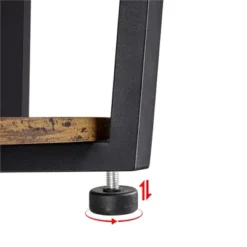 Yaheetech Industrial Side Table, Round Sofa Table With Storage Rack -Baxton Studio Shop GUEST 1382c08b d1f6 445f bf7d a88aa1ae1037