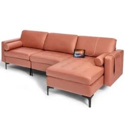 Costway Modular Extra-Large 4 Seat Sectional Sofa With Reversible Chaise & 2 USB Ports 20 Costway Modular Extra-Large 4 Seat Sectional Sofa With Reversible Chaise & 2 USB Ports -Baxton Studio Shop GUEST 13a8c6ca aab1 4e3b 991d d659a99c42f5