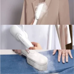 HoMedics Portable 3-in-1 Garment Steamer: Handheld, Vertical Steam, 1050W, 10 Min Steam, 2.5L Tank, 8ft Cord, White -Baxton Studio Shop GUEST 14a16a81 9db8 479e b4a5 0bf29c9209e0