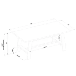 72" Linden Rectangular Wood Dining Table Black - Threshold™ Designed With Studio McGee 9 72" Linden Rectangular Wood Dining Table Black - Threshold™ Designed With Studio McGee -Baxton Studio Shop GUEST 14a58017 55c6 43fd 9292 f84cbf4e43de