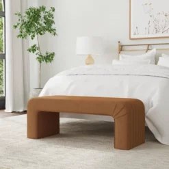 HomePop Arch Channel Bench -Baxton Studio Shop GUEST 14cf288f 94f1 4069 a8d5 0ad8f471fcb3