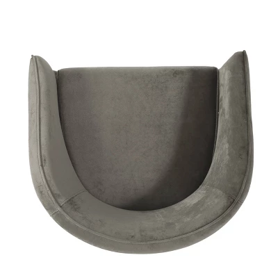 Grelton Modern Glam Velvet Club Chair With Hairpin Legs - Christopher Knight Home 4 Grelton Modern Glam Velvet Club Chair With Hairpin Legs - Christopher Knight Home - Image 4