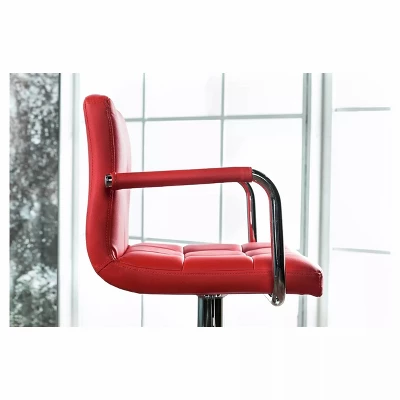 Ethan Adjustable Swivel Barstool With Arms - Furniture Of America 4 Ethan Adjustable Swivel Barstool With Arms - Furniture Of America - Image 4