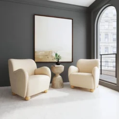 Rumi Armchair In Velvet - Threshold™ -Baxton Studio Shop GUEST 1534a579 a134 4b25 a7da 6a55f43dba7c