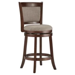 24" Piacenza Swivel Counter Height Barstool - Inspire Q -Baxton Studio Shop GUEST 153d218d 3a08 400a 842d e39062a632a0