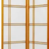6 Ft. Tall Double Cross Shoji Screen - Honey (3 Panels)