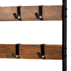 Aislin Distressed Wood And Metal Finished Entryway Hall Tree Brown/Black - Baxton Studio 8 Aislin Distressed Wood And Metal Finished Entryway Hall Tree Brown/Black - Baxton Studio -Baxton Studio Shop GUEST 15693fcc 4c8d 49a8 9c7b e8b798ee17b5