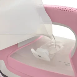 Oliso ProPlus Smart Iron Pink: Ceramic Sole Plate, Automatic Shut-Off, 1800W, Comfort-Grip, Vertical Steam, Anti-Drip -Baxton Studio Shop GUEST 15a21d6a 13d2 4958 a700 55819cfd0821