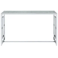 Stagge Glam Rectangle Sofa Table Chrome - HOMES: Inside + Out -Baxton Studio Shop GUEST 163e6640 d7ba 4efb 94e4 36ac1b1ad5f0
