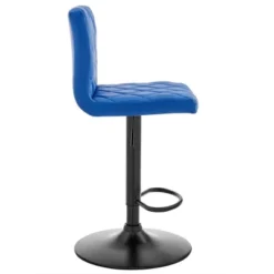 Duval Adjustable Barstool With Faux Leather And Metal Finish - Armen Living -Baxton Studio Shop GUEST 163e9de6 afc7 46df b929 689d00d06c5d