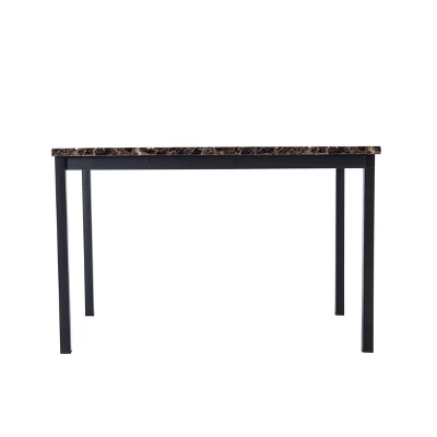 Arjen Rectangular Dining Table Black/Brown Finish - Boraam 2 Arjen Rectangular Dining Table Black/Brown Finish - Boraam - Image 2