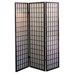 3 Panel Shoji Room Divider - Ore International 7 3 Panel Shoji Room Divider - Ore International -Baxton Studio Shop GUEST 16bd6cd4 35d5 4291 ac53 a4d8e648da02