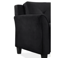 Harper Tufted Microfiber Chair - Lifestyle Solutions -Baxton Studio Shop GUEST 1710bc43 117e 40c0 82aa 1a904d0f9ade