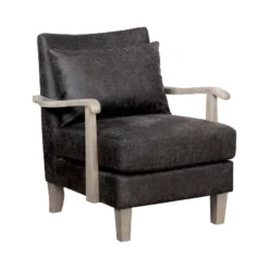 Forrester Wood Arm Accent Chair - MiBasics -Baxton Studio Shop GUEST 1723f7fc af55 4d5f b58a 12aa5d41924d