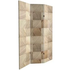 6" Double Sided Pale Wood Pattern Canvas Room Divider Brown - Oriental Furniture 9 6" Double Sided Pale Wood Pattern Canvas Room Divider Brown - Oriental Furniture -Baxton Studio Shop GUEST 17255139 1911 469e ad94 ff66fdd3a07a