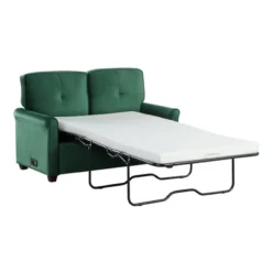 Nielson Convertible Futon Sleeper Loveseat Green - Lifestyle Solutions 9 Nielson Convertible Futon Sleeper Loveseat Green - Lifestyle Solutions -Baxton Studio Shop GUEST 177de32f abca 48b7 bb14 27613da144f7