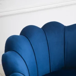 HomCom Elegant Velvet Upholstered Accent Leisure Club Chair With Gold Metal Legs -Baxton Studio Shop GUEST 17944fc6 ba91 4e26 a8d8 2453f7f19394