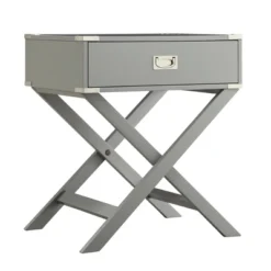 Borden Campaign Accent Table - Inspire Q -Baxton Studio Shop GUEST 17c939b4 8056 4a77 ae1c c17822e89e66
