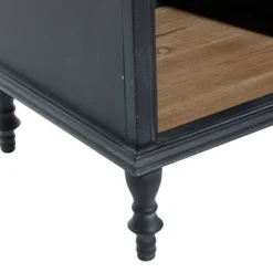 Farmhouse Wood And Metal Cabinet Black - Olivia & May -Baxton Studio Shop GUEST 17cae172 37fd 47b6 b8bf 193ce76343a0