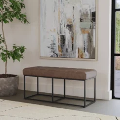 Theodore Bench - HomePop 22 Theodore Bench - HomePop -Baxton Studio Shop GUEST 17e6dacb 3a81 41d2 863a 30a06ee81173