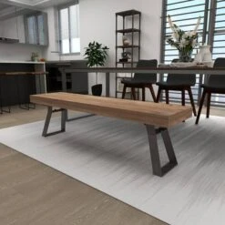 Natural Solid Wood Bench Light Brown - Olivia & May -Baxton Studio Shop GUEST 18184237 00e3 4ffa a2c0 a5f9a447f0a7