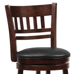 Wolcott Swivel 24" Counter Height Barstool - Charcoal Heather - Inspire Q