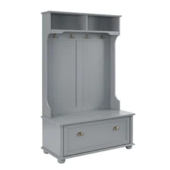 Hall Tree With Bench And Shoe Storage, Entryway Bench With 4 Coat Rack Hooks, Hallway Furniture Coat Tree For Entryway, Mudroom 12 Hall Tree With Bench And Shoe Storage, Entryway Bench With 4 Coat Rack Hooks, Hallway Furniture Coat Tree For Entryway, Mudroom -Baxton Studio Shop GUEST 1885ad61 ab1b 4b94 939d 63c94caec14e