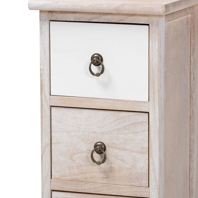 Seanna Wood 4 Drawer Storage Unit Light Brown - Baxton Studio 6 Seanna Wood 4 Drawer Storage Unit Light Brown - Baxton Studio - Image 6