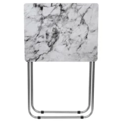 Home Basics Marble Multi-Purpose Foldable Table, Grey/White 11 Home Basics Marble Multi-Purpose Foldable Table, Grey/White -Baxton Studio Shop GUEST 18fe5d72 d2c6 4b75 aba1 d555bbeb10f9