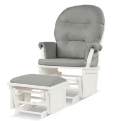 Costway Wood Glider & Ottoman Cushion Set Baby Nursery Rocking Chair -Baxton Studio Shop GUEST 19147d08 e60e 4c69 b30e 41a875b9dff6