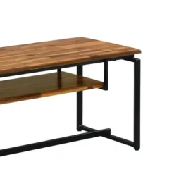 67" Jurgen TV Stand For TVs Up To 65" Oak/Black Metal - Acme Furniture -Baxton Studio Shop GUEST 191f7e9f ba74 4d13 adcd 35fdebfbfca8