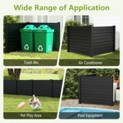 Costway 48"L X 37.5"H Air Conditioner Fence With 3 Ground Stakes Black/White 19 Costway 48"L X 37.5"H Air Conditioner Fence With 3 Ground Stakes Black/White -Baxton Studio Shop GUEST 193a3263 b4d6 4c48 aa9b 805958b63551