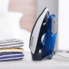 Brentwood 1100 Watt Dual Voltage Nonstick Travel Iron With Steam In Blue