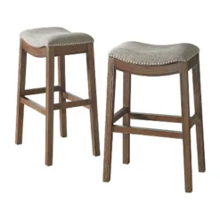 Set Of 2 Williston Bar Height Stools - Alaterre Furniture 17 Set Of 2 Williston Bar Height Stools - Alaterre Furniture -Baxton Studio Shop GUEST 196ddd09 5e34 4f71 bab7 a5c08a483bf4