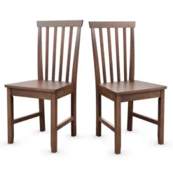 Costway Set Of 2 Dining Chair Brown Kitchen Spindle Back Side Chair With Solid Wooden Legs 17 Costway Set Of 2 Dining Chair Brown Kitchen Spindle Back Side Chair With Solid Wooden Legs -Baxton Studio Shop GUEST 197a0c0f f656 4c5d a6b7 5cd1d62c2f07