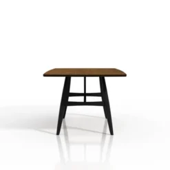 71" Bernst Mid-Century Modern Rectangle Dining Table Antique Oak/Black - MiBasics -Baxton Studio Shop GUEST 19d8ecc5 2b74 46b7 90c5 6bc528028485