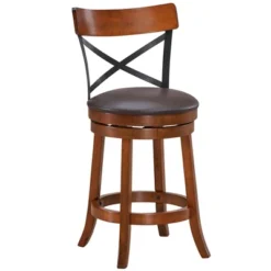 Costway Set Of 4 Bar Stools Swivel 25'' Dining Bar Chairs With Rubber Wood Legs 16 Costway Set Of 4 Bar Stools Swivel 25'' Dining Bar Chairs With Rubber Wood Legs -Baxton Studio Shop GUEST 19fc22bd 243f 48d3 a05d e561d92e910d