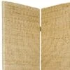 6 Ft. Tall Rush Grass Woven Room Divider - Natural (4 Panels)
