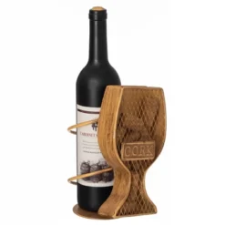 Vintiquewise Decorative Metal Goblet Shape Wine Bottle And Cork Holder A Unique Home Decor Piece And Countertop Accessory -Baxton Studio Shop GUEST 1a859017 382c 4f11 9103 738d2d8557aa
