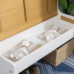 Large Merrill Back Rest Bench - Linon -Baxton Studio Shop GUEST 1ac09f45 2950 44ee 968a 8babbca229e3