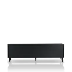 Dominique TV Stand For TVs Up To 78" Black/White Oak - MiBasics -Baxton Studio Shop GUEST 1b2393a6 3988 4eac 8f02 63c9c70ee334