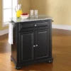 Alexandria Gray Granite Top Portable Kitchen Island/Cart - Crosley