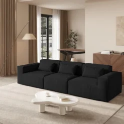 Modular Sectional Sofa Couch,118.12" Cloud Oversized Sofa,Minimalist 3 Seater Sofa Wide Deep Seat Convertible Couches For Living Room