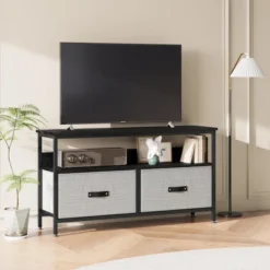Dresser TV Stand 50 Inch Entertainment Center With Storage TV Stand For Bedroom Small TV Stand Dresser With Drawers And Shelves -Baxton Studio Shop GUEST 1b82c2e4 84bc 4ff7 95e8 bcee72cdcff6