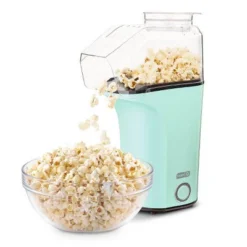 Dash 16 Cup Electric Popcorn Maker - Aqua: 1400W Popcorn Popper, 8 Kernel Capacity, Easy Clean, Metal & Plastic -Baxton Studio Shop GUEST 1bde0148 09f6 44e7 845e 5b72286bd953