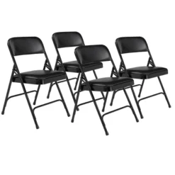 Set Of 4 Premium Vinyl Padded Folding Chairs - Hampden Furnishings -Baxton Studio Shop GUEST 1c6c210c 9d41 4ccf 8d1e b5d763d4365b